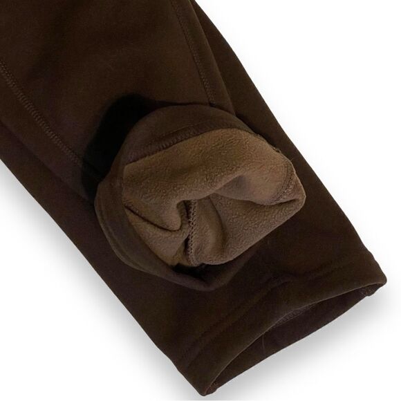 Gayhay Buttery Soft High Waist Leg Pocket Fleece Lined Leggings Brown - Picture 12 of 16